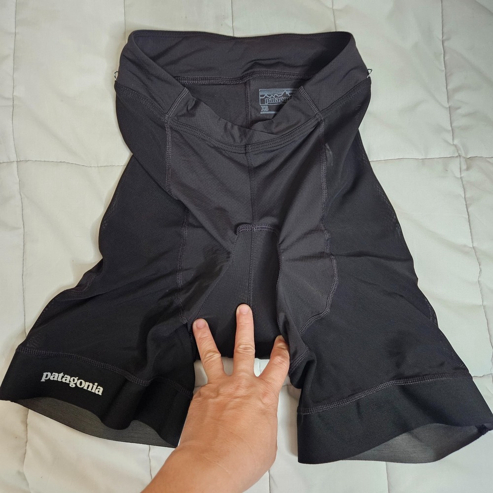 Patagonia Women's Black Endless Ride Liner Padded Cycling Bike Shorts Size XS